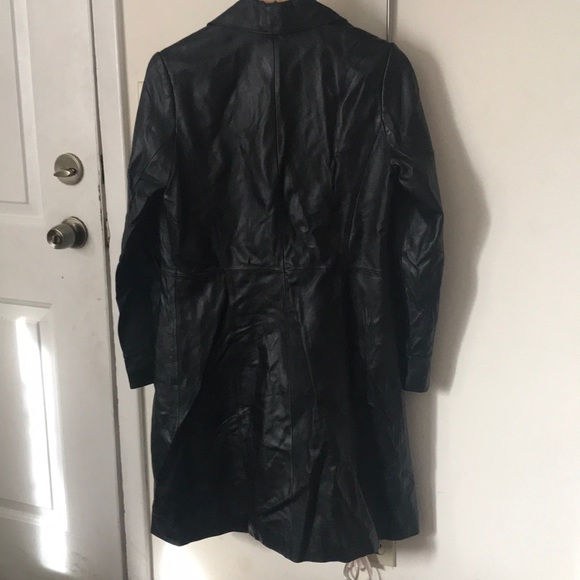 Halogen knee length leather jacket - Picture 7 of 8